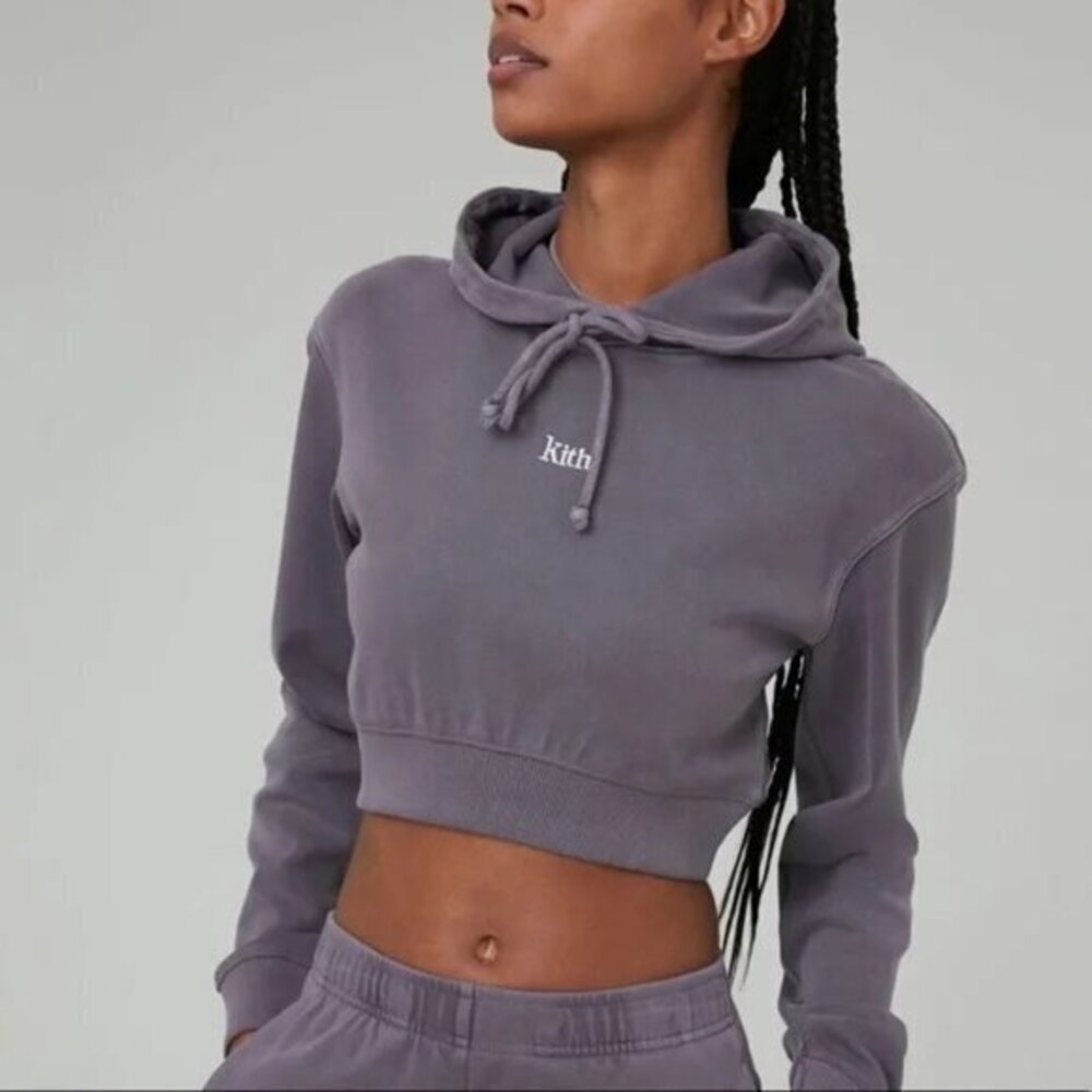 Kith Hurricane Cropped Drawstring Hoodie